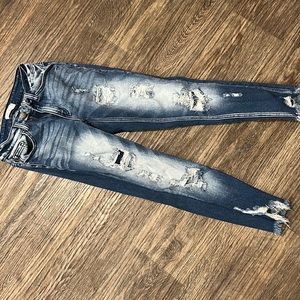 Kan can mid rise ankle skinny